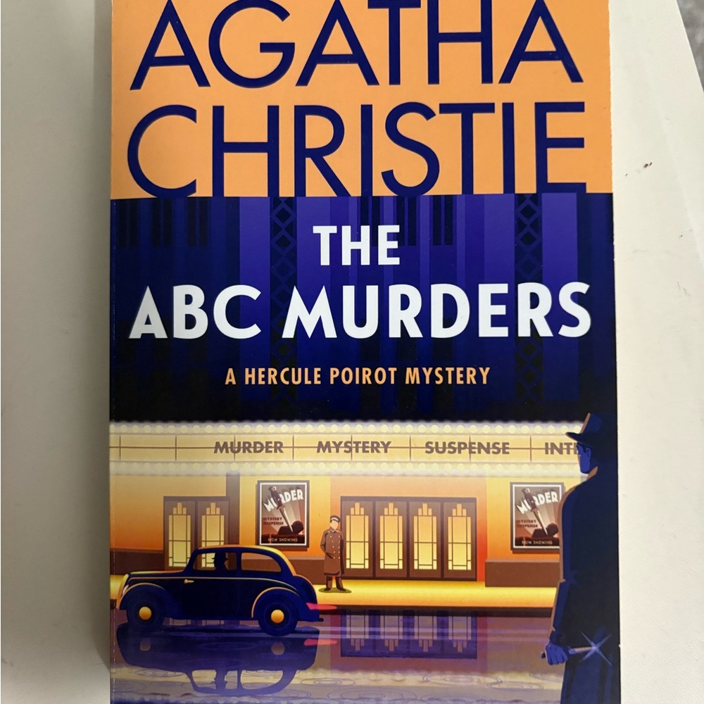 The ABC Murders Paperback book- Orange and Blue Cover NEW